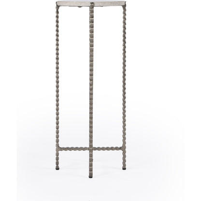 Nigella Round Marble & Metal Accent Table by Butler Specialty Company in multi-color. Made from unique in a eclectic & global style.
