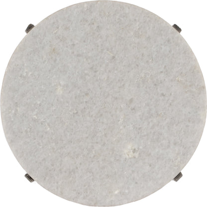 Nigella Round Marble & Metal Accent Table by Butler Specialty Company in multi-color. Made from unique in a eclectic & global style.