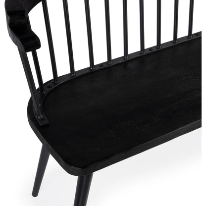 Tempe Bench by Butler Specialty Company. Made from 60% mango solids, 40%- iron in a traditional style.