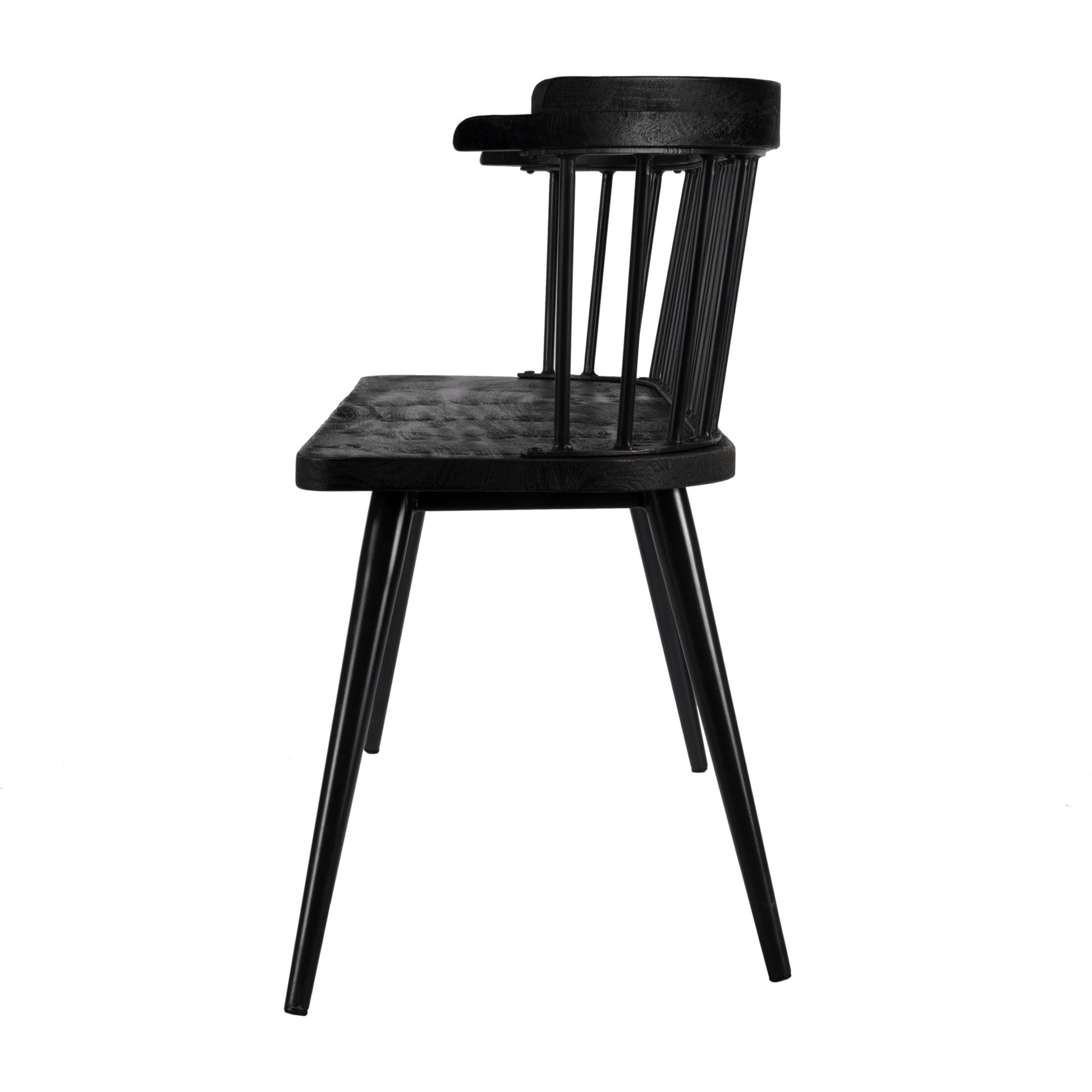 Tempe Bench by Butler Specialty Company. Made from 60% mango solids, 40%- iron in a traditional style.