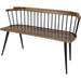 Tempe Bench by Butler Specialty Company. Made from 60% mango solids, 40%- iron in a traditional style.
