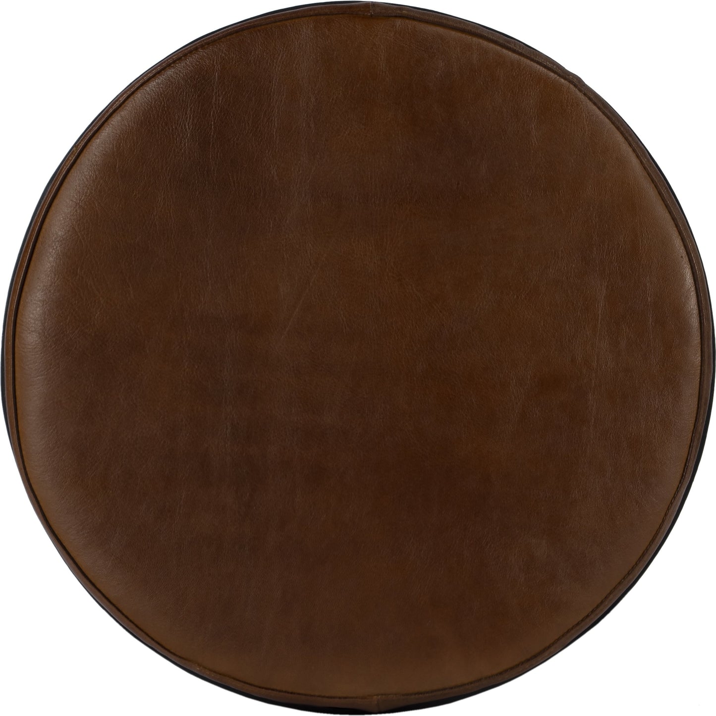 007 SI-1822255 | Closeup | Clyde Bar Stool by Butler Specialty Company in brown and brown leather. Made from iron, brown leather, fr foam in a modern style.
