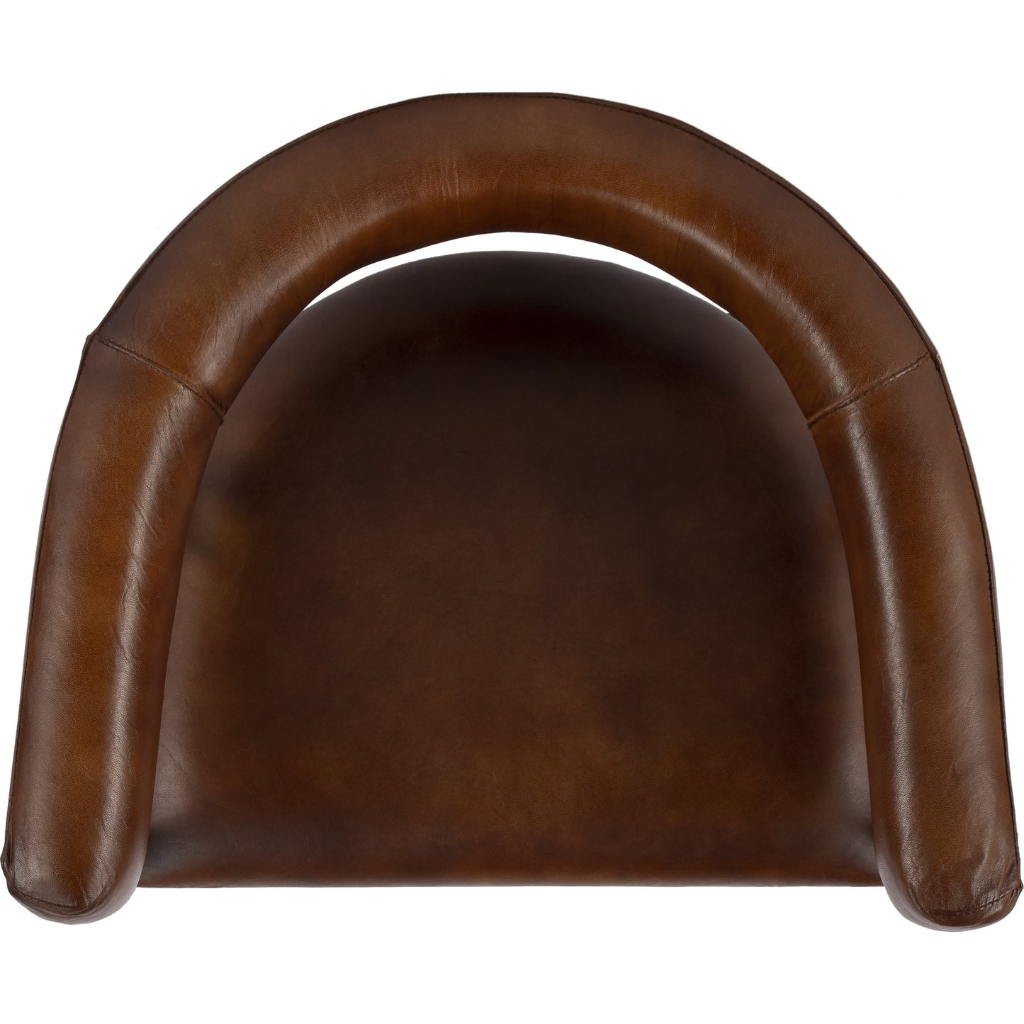 007 SI-1822262 | Closeup | Dallas Bar Stool by Butler Specialty Company in brown and brown leather. Made from upholstery: leather (goat leather) in a modern style.
