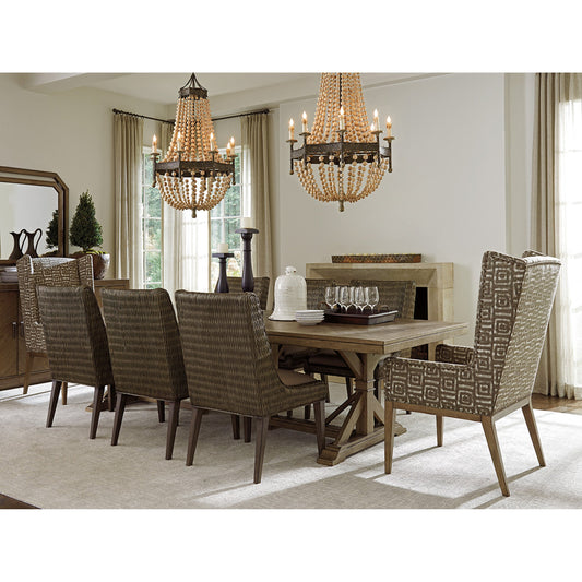 Pierpoint Double Pedestal Dining Table by Tommy Bahama Home. Made from unique in a transitional style.