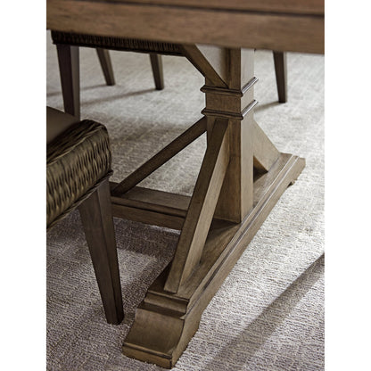 Pierpoint Double Pedestal Dining Table by Tommy Bahama Home. Made from unique in a transitional style.