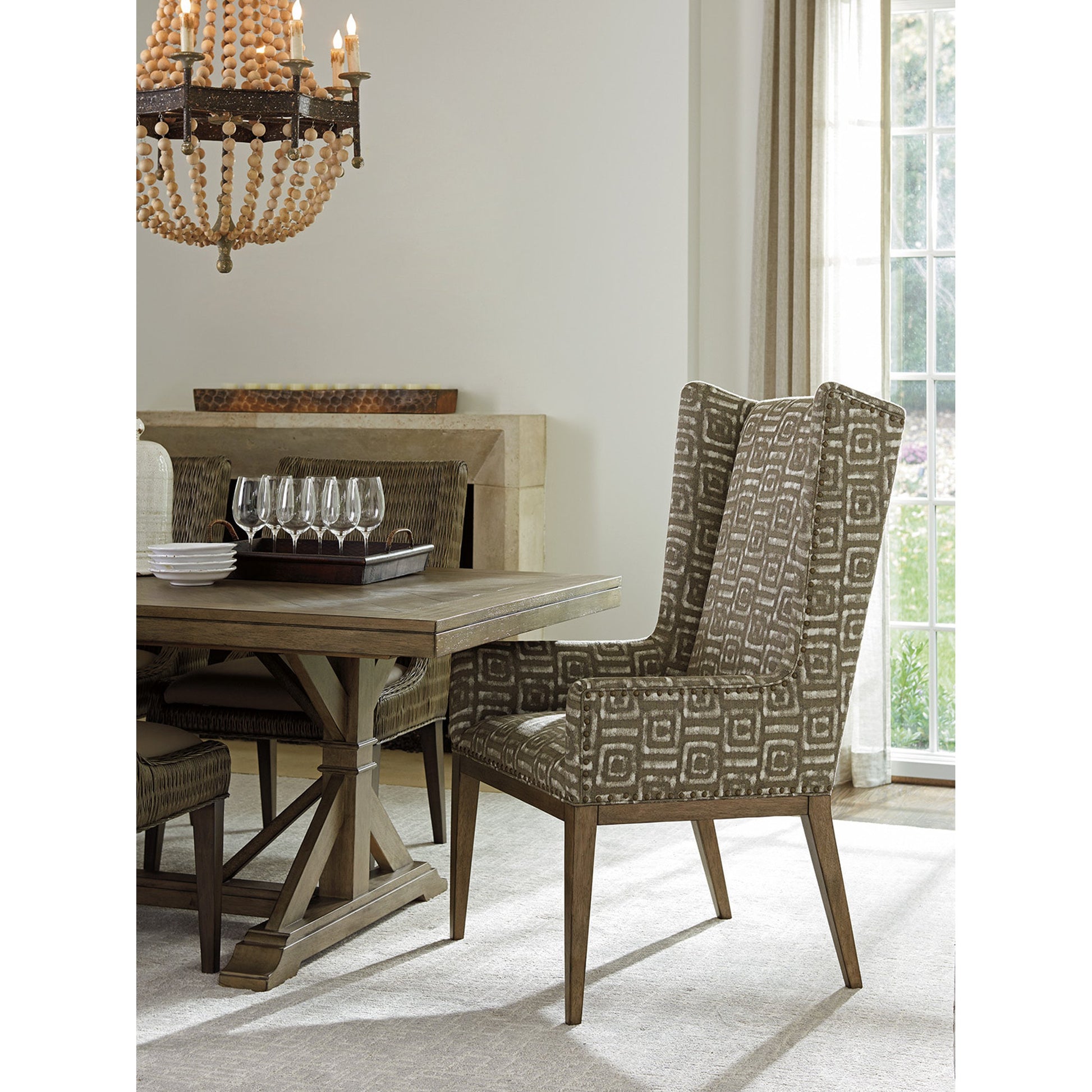 Pierpoint Double Pedestal Dining Table by Tommy Bahama Home. Made from unique in a transitional style.