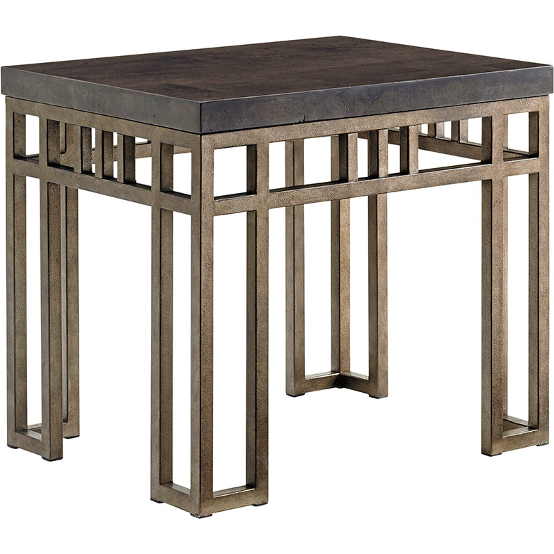 Montera Travertine End Table by Tommy Bahama Home. Made from unique in a transitional style.