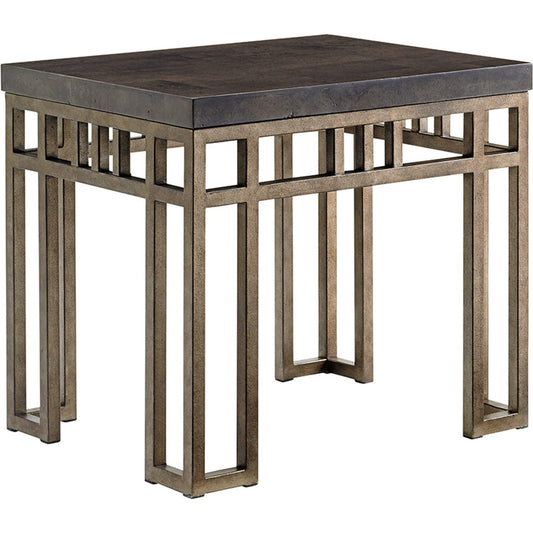 Montera Travertine End Table by Tommy Bahama Home. Made from unique in a transitional style.