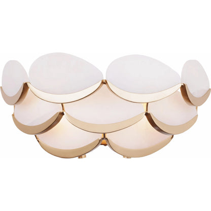 High Tide 2 Light Bath by Varaluz in gold. Made from steel, alabaster in a unique style.