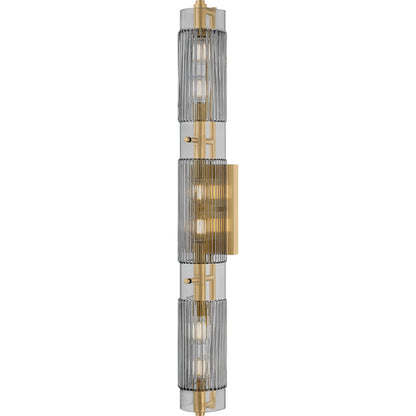 Duoro Bath and Vanity by Corbett in vintage brass. Made from unique in a modern style.
