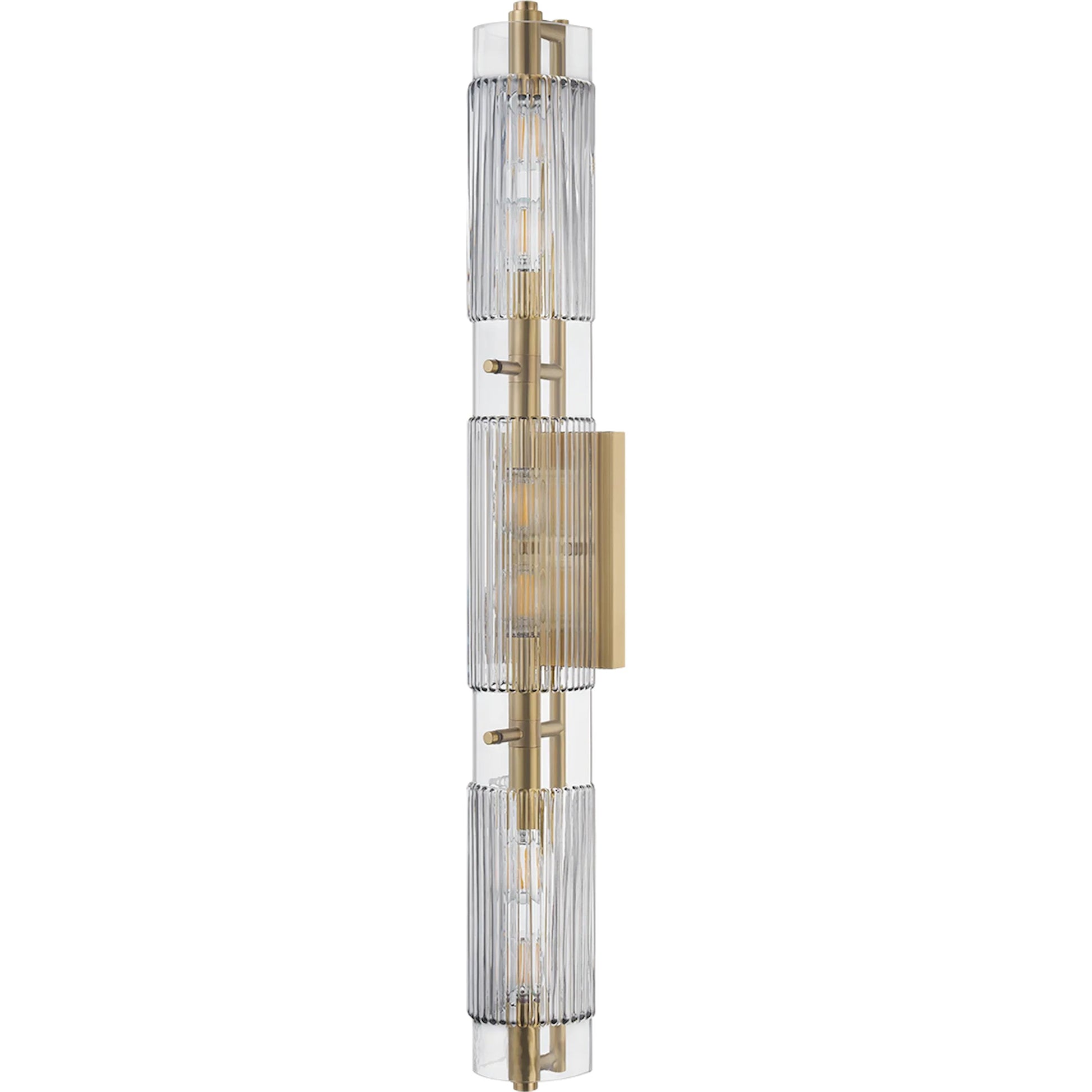 Duoro Bath and Vanity by Corbett in vintage brass. Made from unique in a modern style.