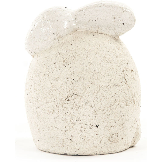 Decorative Garden Rabbit by Zentique in white and ceramic. Made from ceramic in a cottage & farmhouse style.