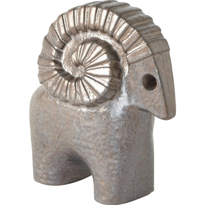 Ram Sculpture by Global Views in bronze. Made from unique in a modern style.