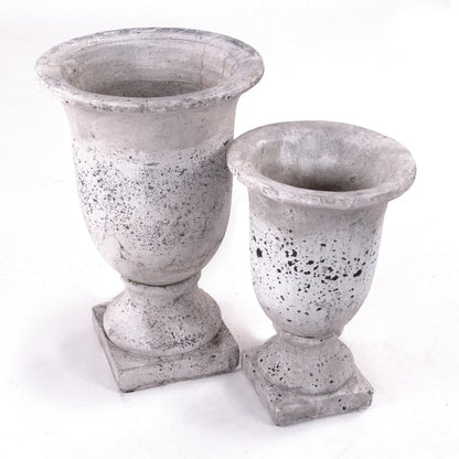 Distressed Grey Wash Pottery by Zentique in distressed grey wash. Made from terracotta in a cottage & farmhouse style.