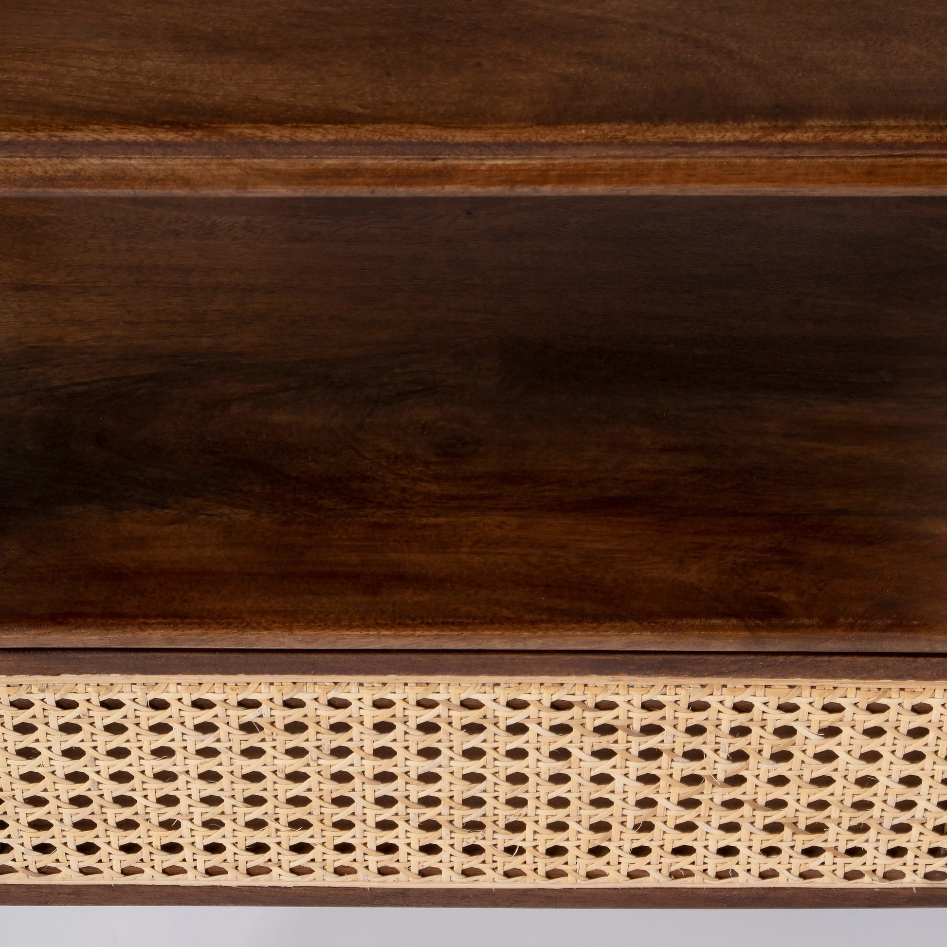 Vardo Nightstand by Butler Specialty Company in multi and brown, natural. Made from mango wood, mdf, cane in a cottage & farmhouse style.