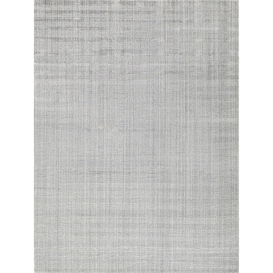 Robin Stripe Rug by Exquisite Rugs in light silver. Made from bamboo silk, wool in a unique style.