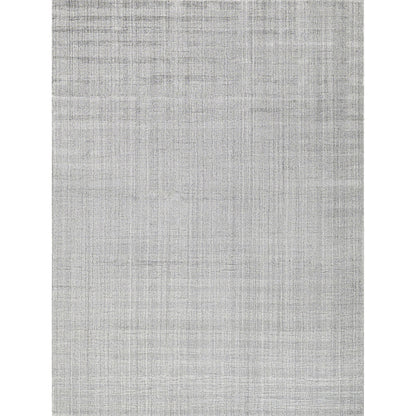 Robin Stripe 5624 Rug by Exquisite Rugs in light silver. Made from bamboo silk, new zealand wool in a unique style.