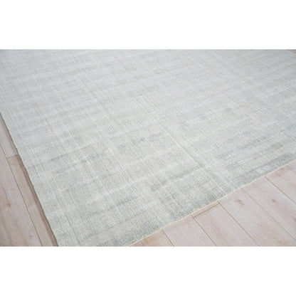 Robin Stripe 5624 Rug by Exquisite Rugs in light silver. Made from bamboo silk, new zealand wool in a unique style.
