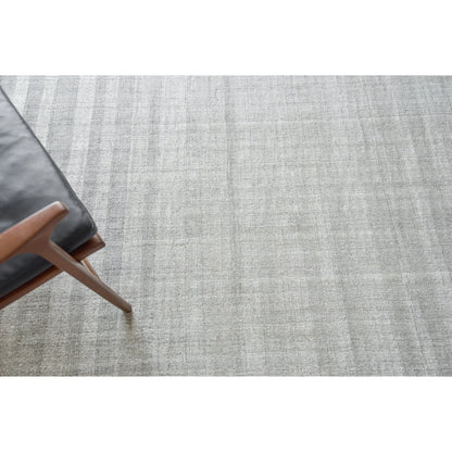 Robin Stripe 5624 Rug by Exquisite Rugs in light silver. Made from bamboo silk, new zealand wool in a unique style.