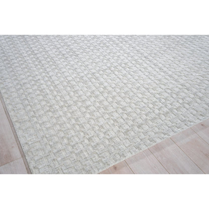 Monroe Silk 5625 Rug by Exquisite Rugs in light silver. Made from bamboo silk, new zealand wool in a unique style.