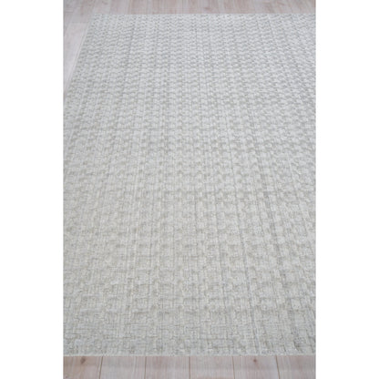 Monroe Silk 5625 Rug by Exquisite Rugs in light silver. Made from bamboo silk, new zealand wool in a unique style.