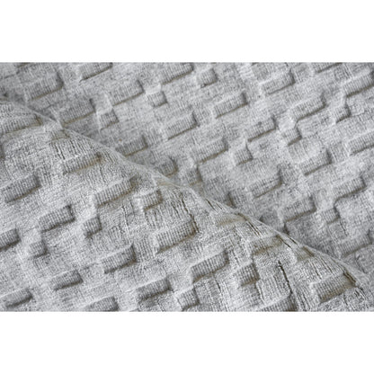 Monroe Silk 5625 Rug by Exquisite Rugs in light silver. Made from bamboo silk, new zealand wool in a unique style.