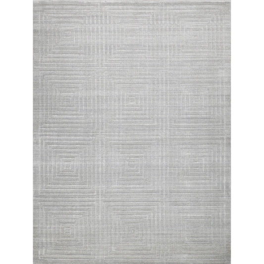 001 SI-2138070,SI-2138071,SI-2138072,SI-2138073,SI-2138074,SI-2138075,SI-2293837 | Primary Silo | Castelli 5626 Rug by Exquisite Rugs in light silver. Made from bamboo silk, new zealand wool in a unique style.