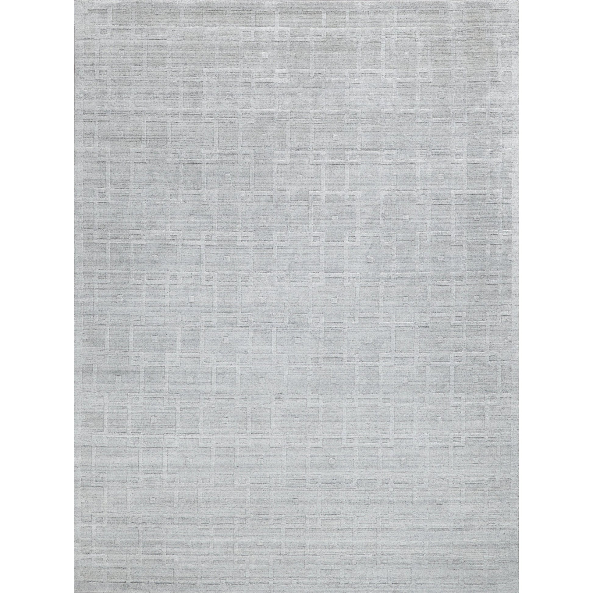 Castelli 5628 Rug by Exquisite Rugs in light silver. Made from bamboo silk, new zealand wool in a unique style.