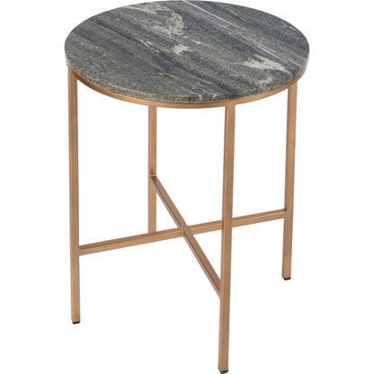 Caty Marble End Table by Butler Specialty Company in multi and metalworks. Made from iron, marble, mdf in a modern style.