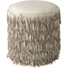 Fringe Ottoman by Global Views. Made from mdf, leather, pvc in a unique style.