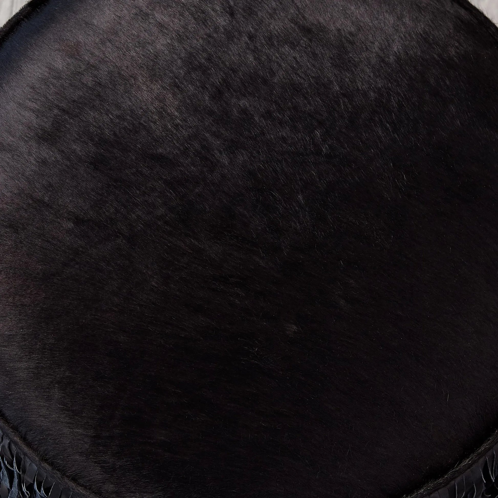 Fringe Ottoman by Global Views. Made from mdf, leather, pvc in a unique style.
