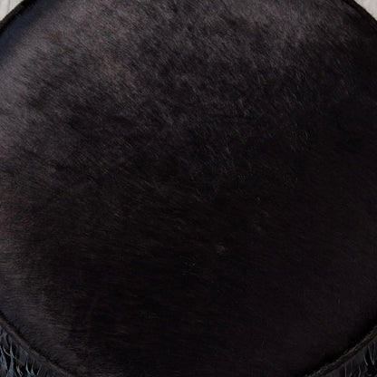 Fringe Ottoman by Global Views. Made from mdf, leather, pvc in a unique style.