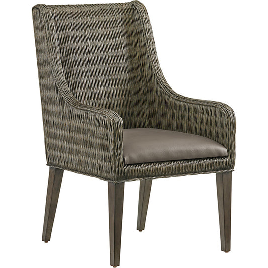 Brandon Woven Arm Chair by Tommy Bahama Home. Made from unique in a coastal style.
