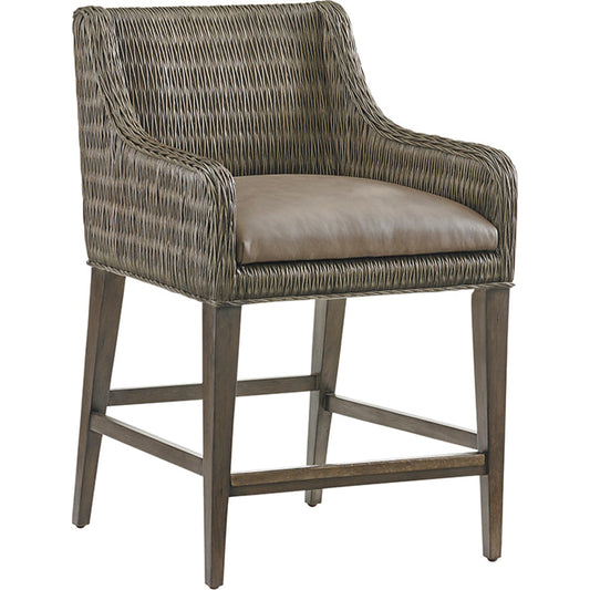 Turner Woven Counter Stool by Tommy Bahama Home. Made from unique in a coastal style.
