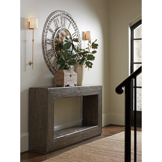 Dawson Console by Tommy Bahama Home in smoke gray. Made from unique in a modern style.