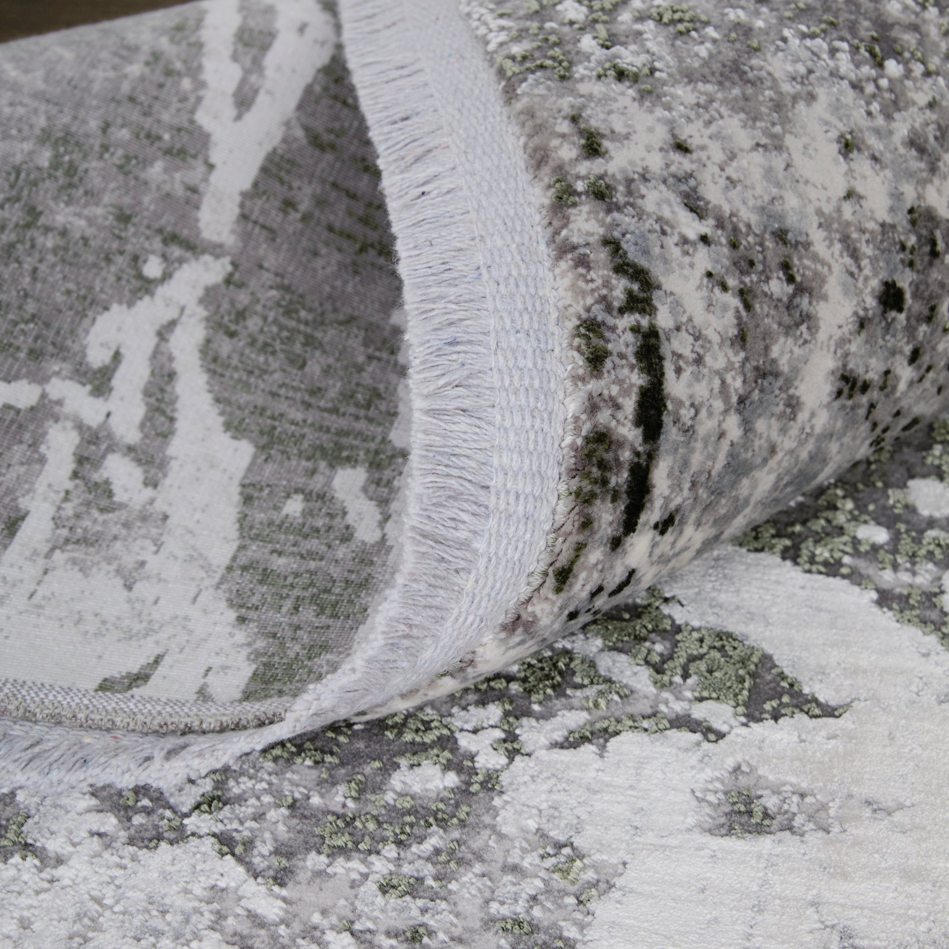 Cadiz Rug - 86639N6F by Feizy in gray, green, taupe. Made from viscose, acrylic in a unique style.