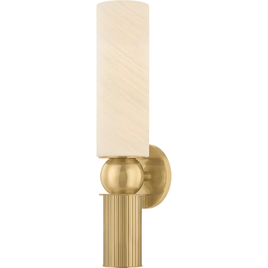 Ronda Wall Sconce by Corbett in vintage brass. Made from unique in a transitional style.