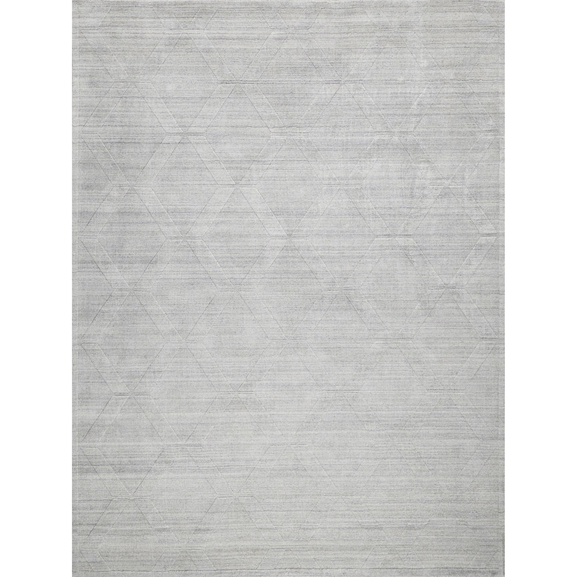 Castelli 5630 Rug by Exquisite Rugs in light silver. Made from bamboo silk, new zealand wool in a unique style.