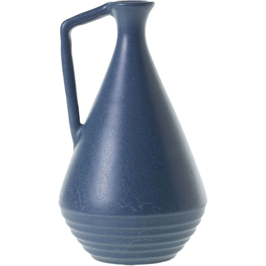 Harbor Jug Vase by Accent Decor in blue. Made from ceramic in a modern style.
