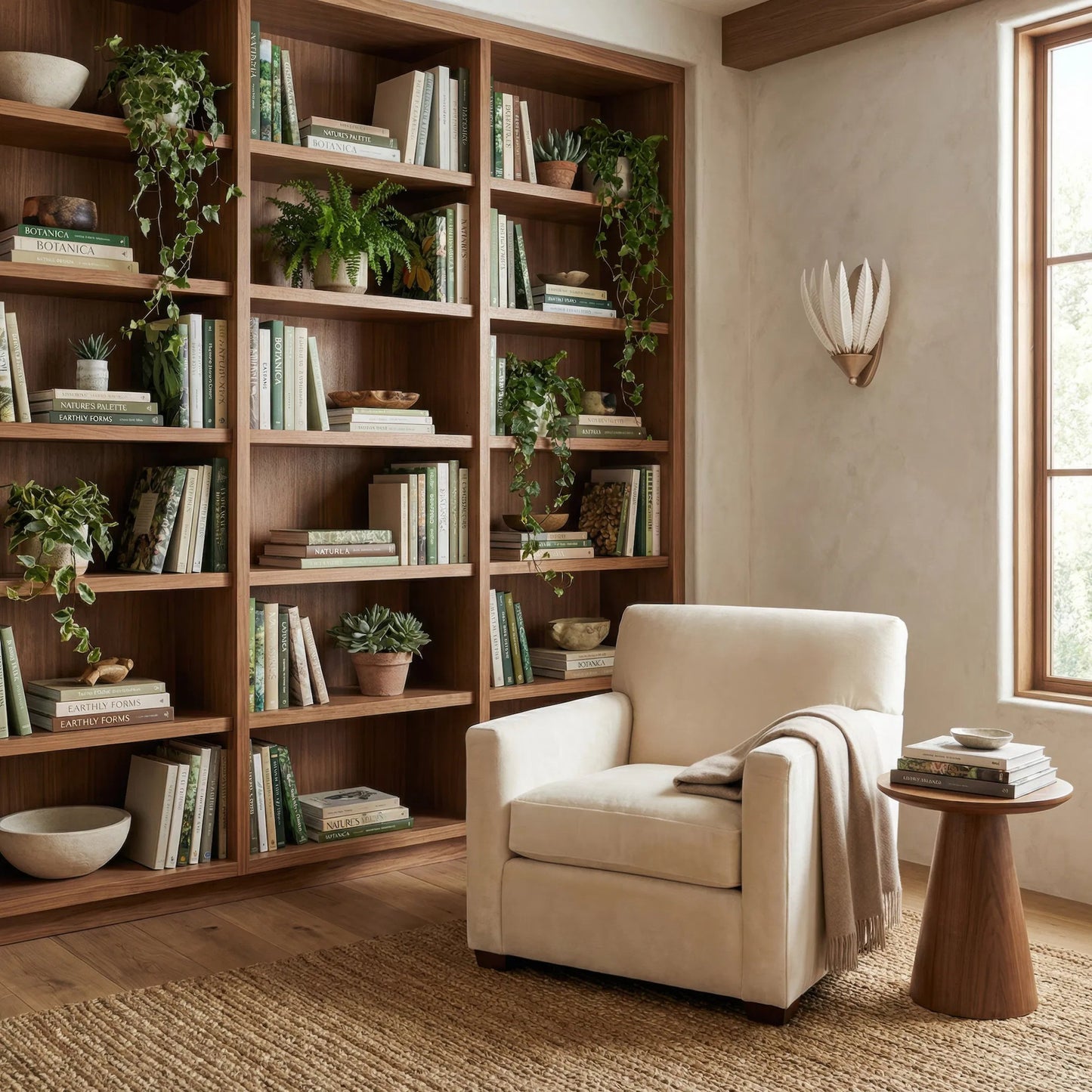 002 SI-2537050 | Lifestyle | Zanara 1 Light Sconcewith 3D Printed Ceramic Leaves by Varaluz in gold. Made from ceramic, steel in a unique style.