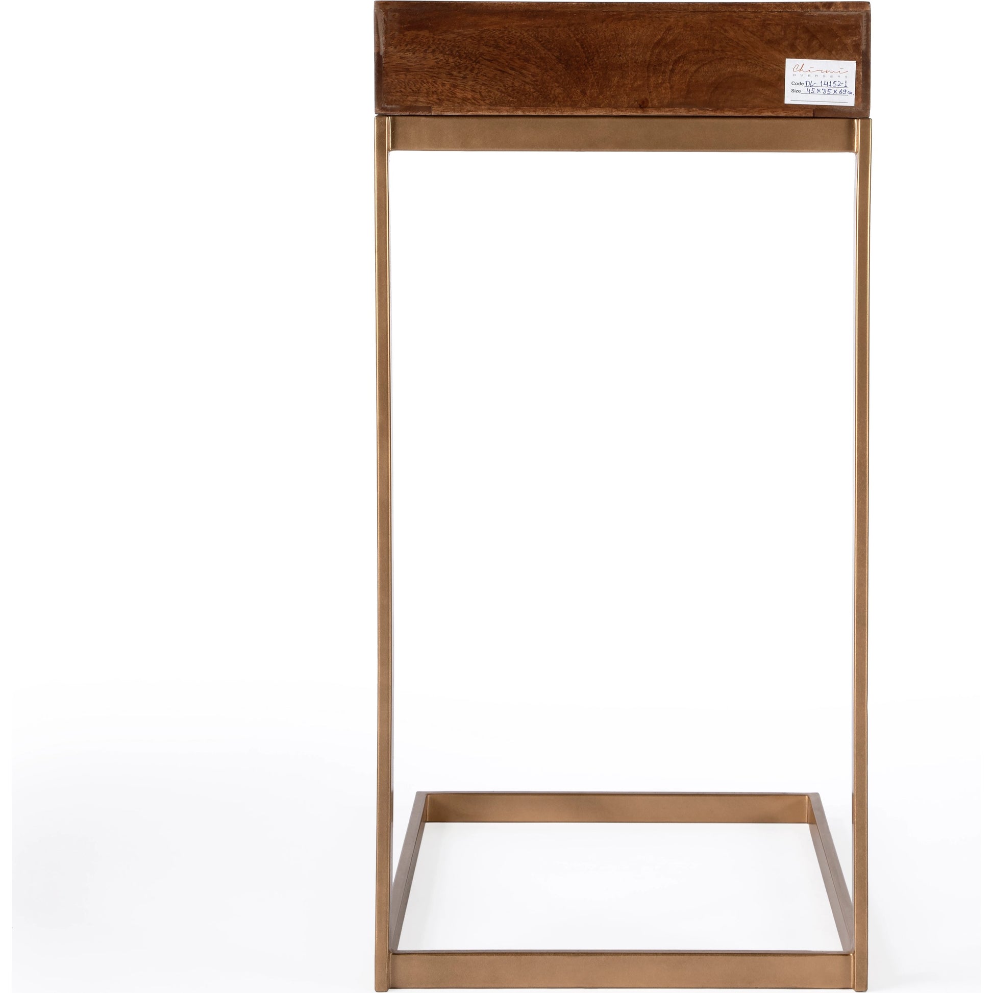 Alec End Table by Butler Specialty Company in brown. Made from mango wood + iron + mdf in a modern style.
