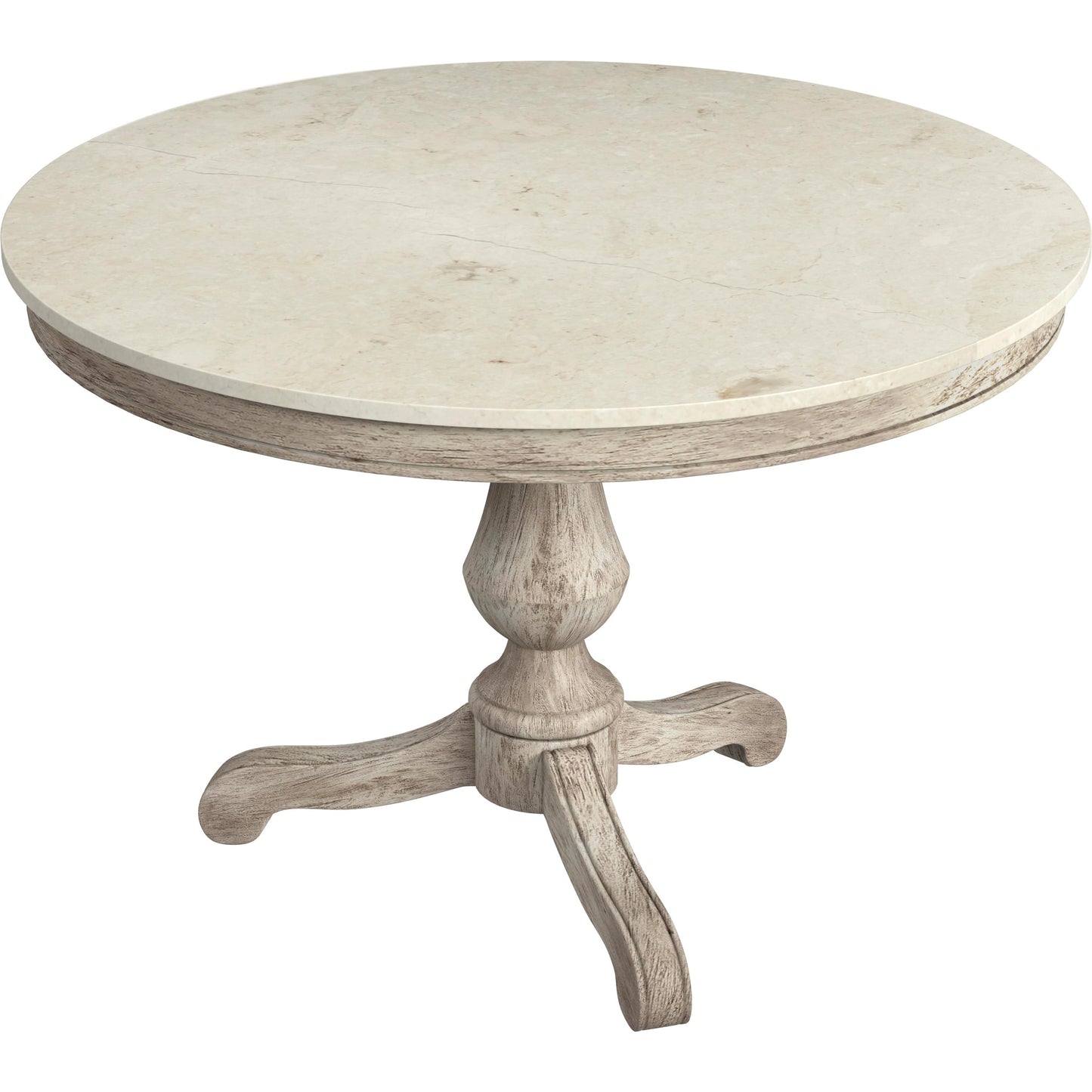 001 SI-2077739 | Additional Silo | Danielle Round Pedestal Dining Table by Butler Specialty Company. Made from marble, mahogany wood, plywood in a cottage & farmhouse style.