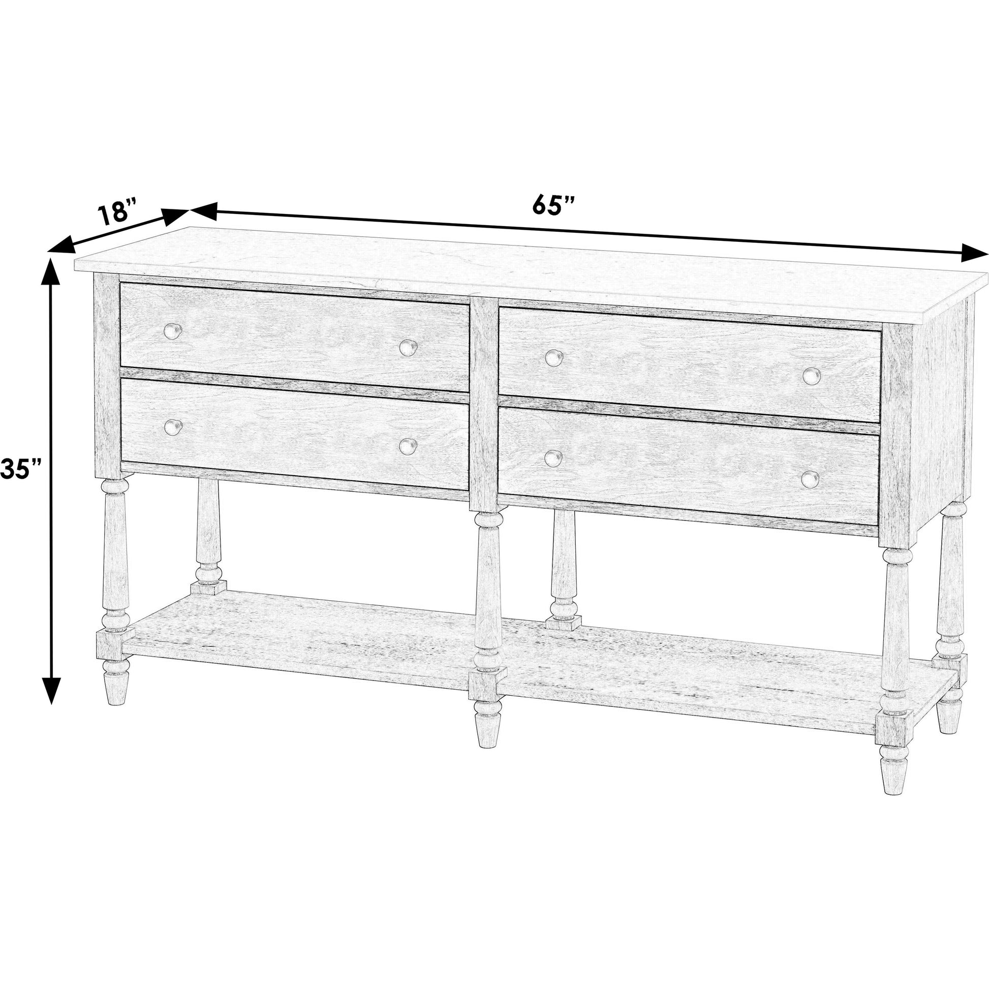 Danielle 4 Drawer Sideboard by Butler Specialty Company. Made from unique in a transitional style.