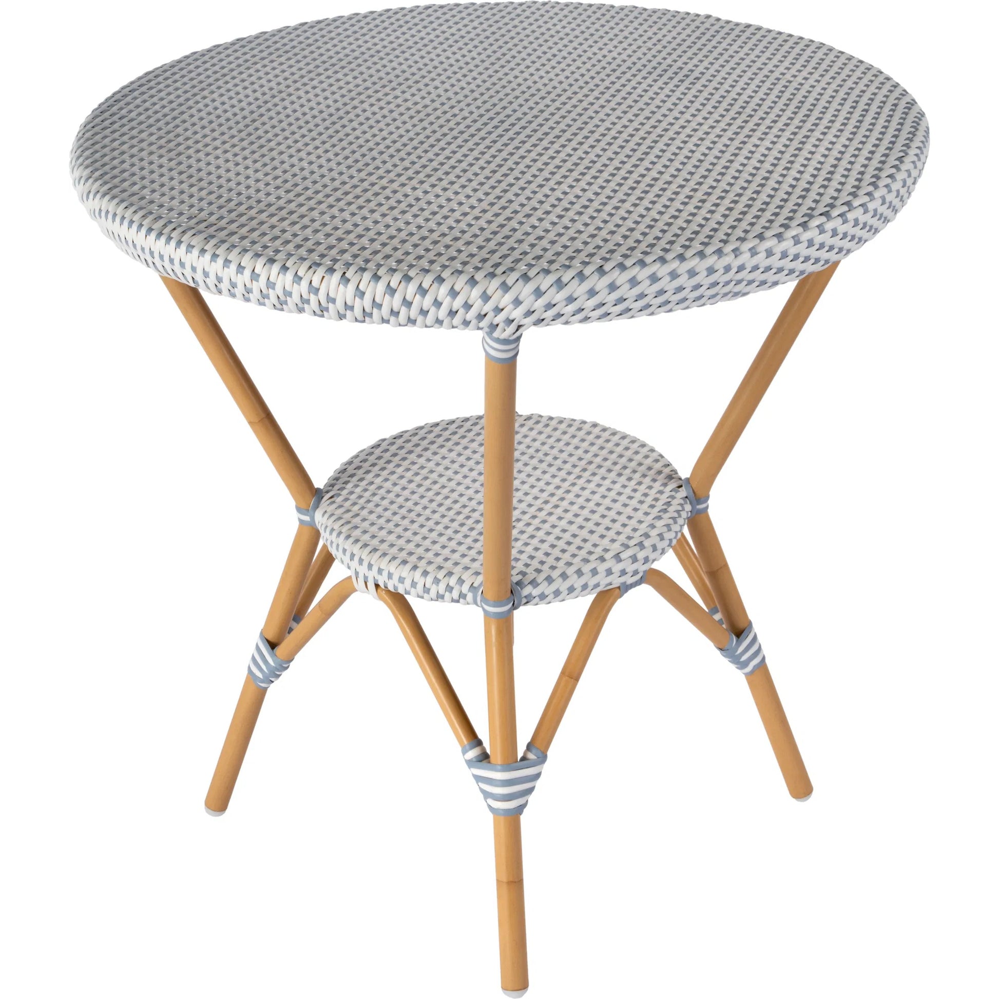 Tobias Outdoor Bistro Table by Butler Specialty Company. Made from aluminum, polyurethane synthetic rattan in a eclectic & global style.