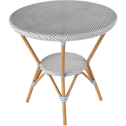 Tobias Outdoor Bistro Table by Butler Specialty Company. Made from aluminum, polyurethane synthetic rattan in a eclectic & global style.