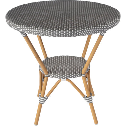 Tobias Outdoor Bistro Table by Butler Specialty Company. Made from aluminum, polyurethane synthetic rattan in a eclectic & global style.