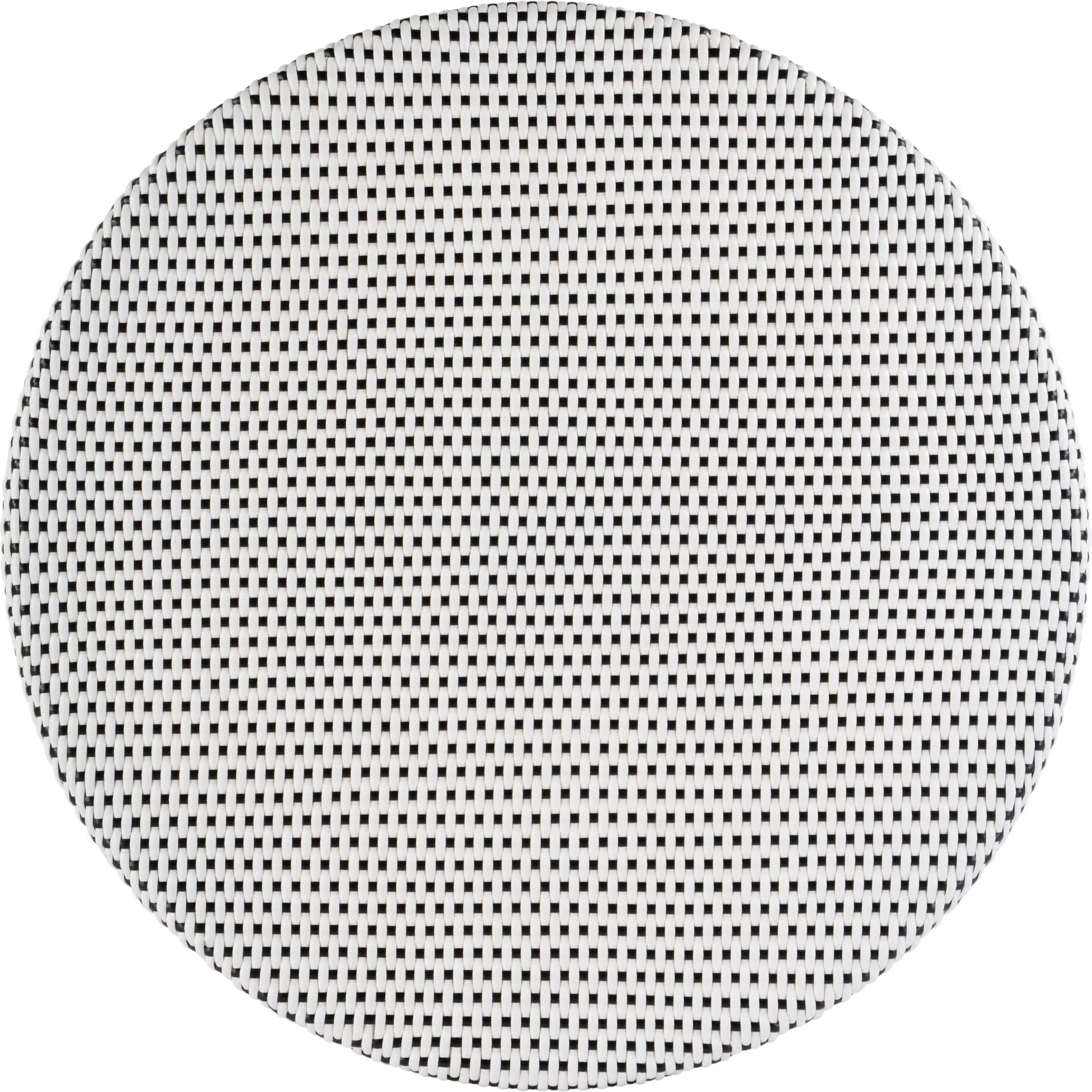 Tobias Outdoor Rattan Round Bistro Table by Butler Specialty Company. Made from polyethylene rattan weave, metal in a coastal style.