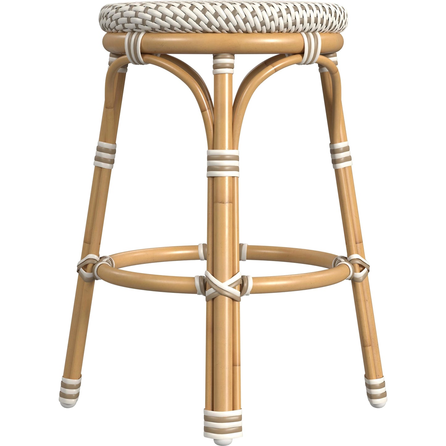 005 SI-2077747 | Additional Silo | Tobias Outdoor Rattan Counter Stool by Butler Specialty Company. Made from aluminum: 80%, pe rattan weave: 20% in a coastal style.
