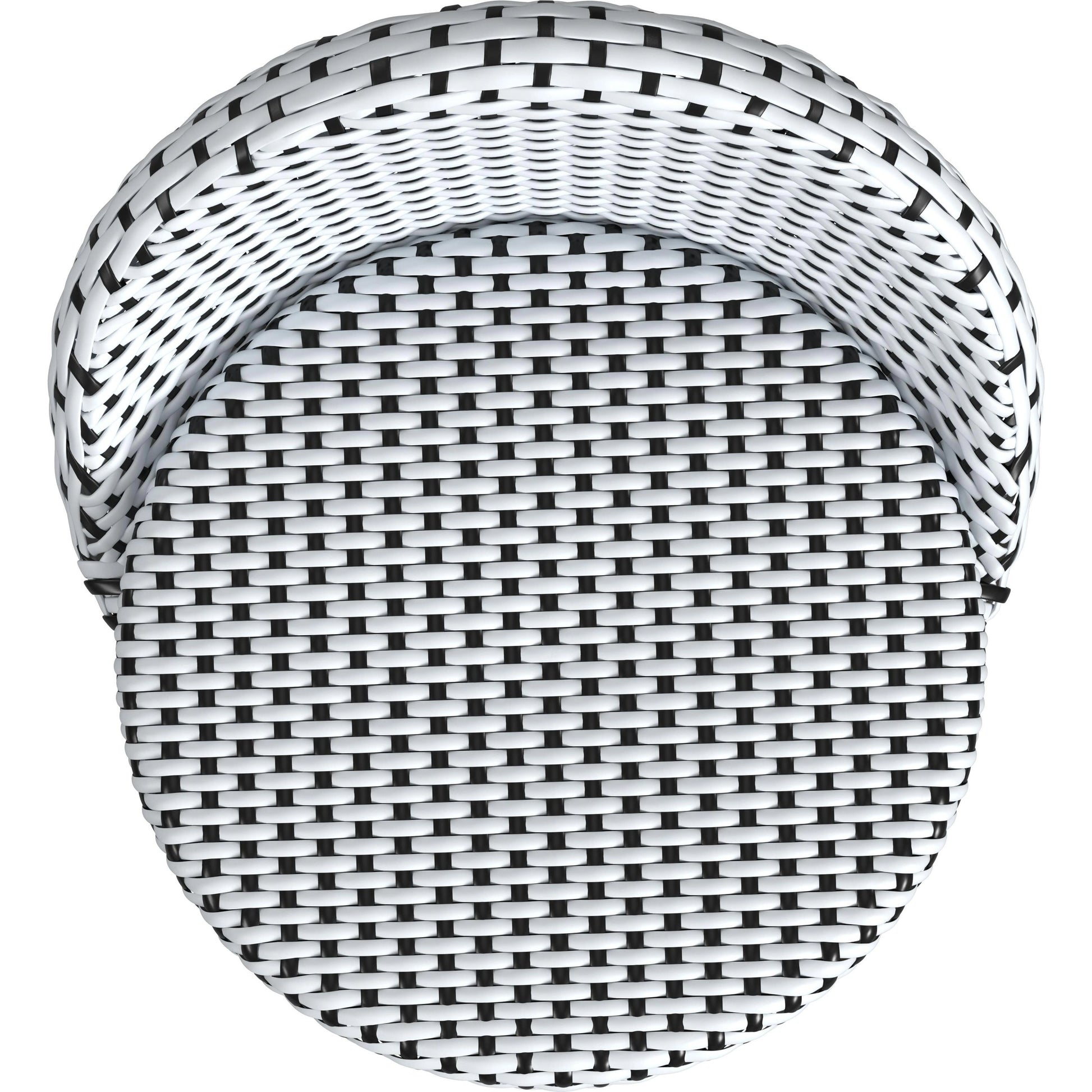 Tobias Outdoor Rattan Low Back Counter Stool by Butler Specialty Company. Made from aluminum: 80%, pe rattan weave: 20% in a coastal style.