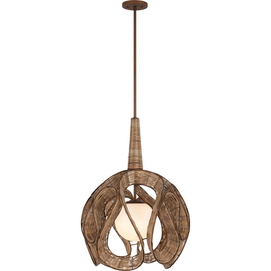 Swaylo 1 Light Pendant by Varaluz in bronze, brown. Made from steel, glass in a unique style.
